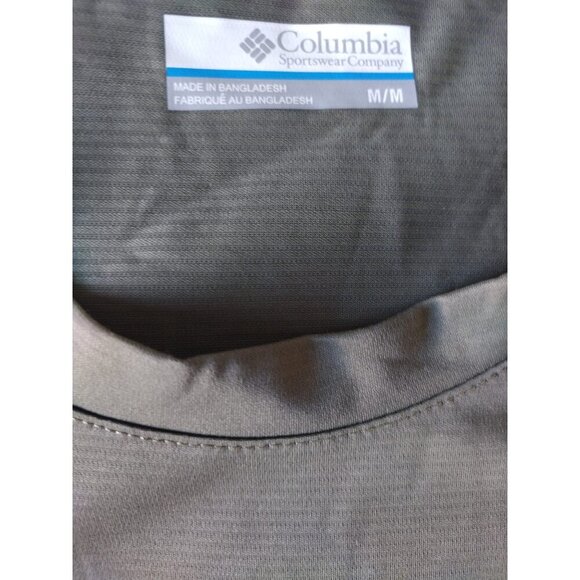 Columbia, Green Short Sleeve Shirt, Polyester, for Men, Size M. - Picture 3 of 6